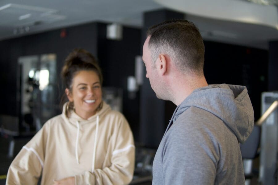 Personal Trainer and Client Personal Trainer and Client