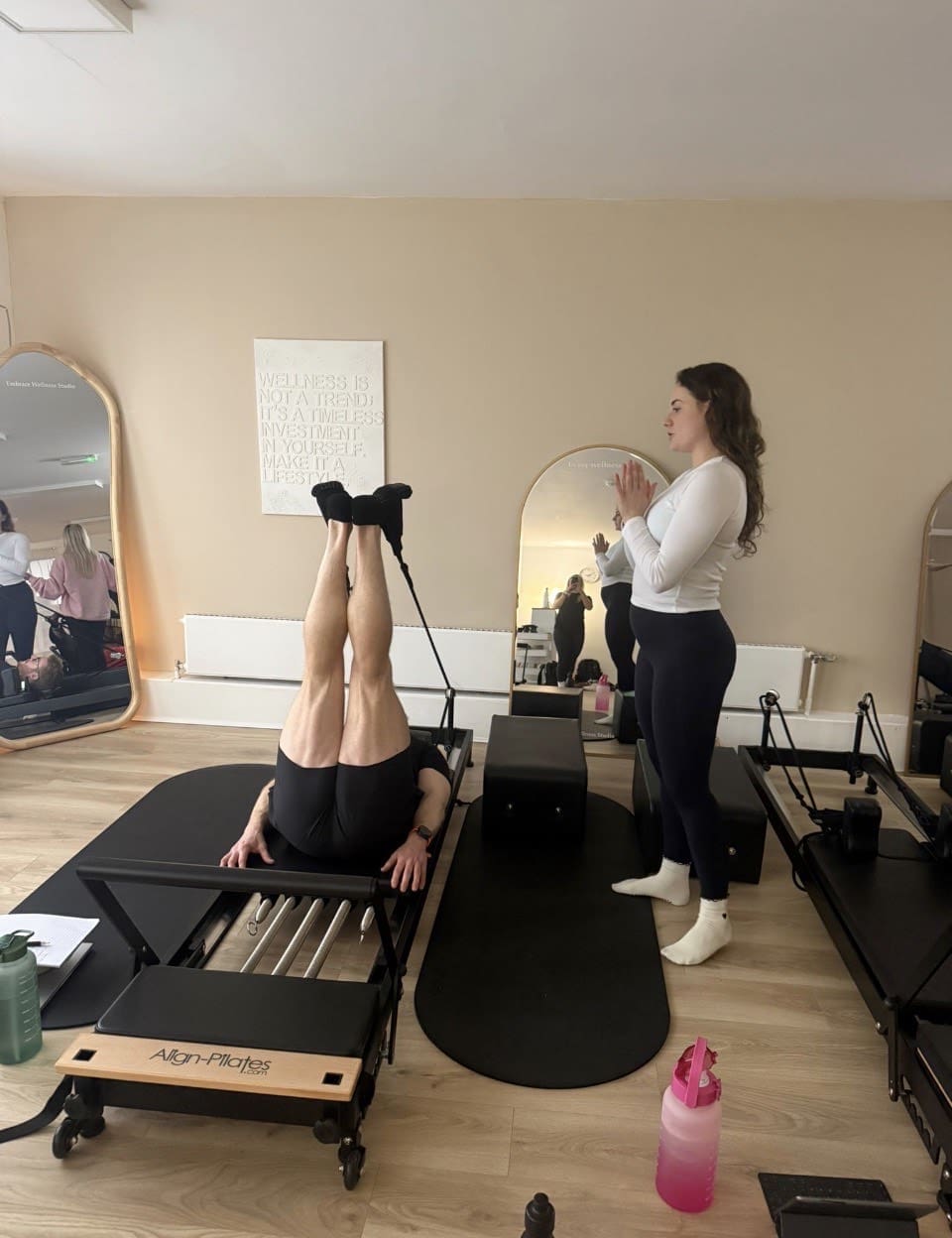 Instructor teaching the Reformer Pilates Training Course.