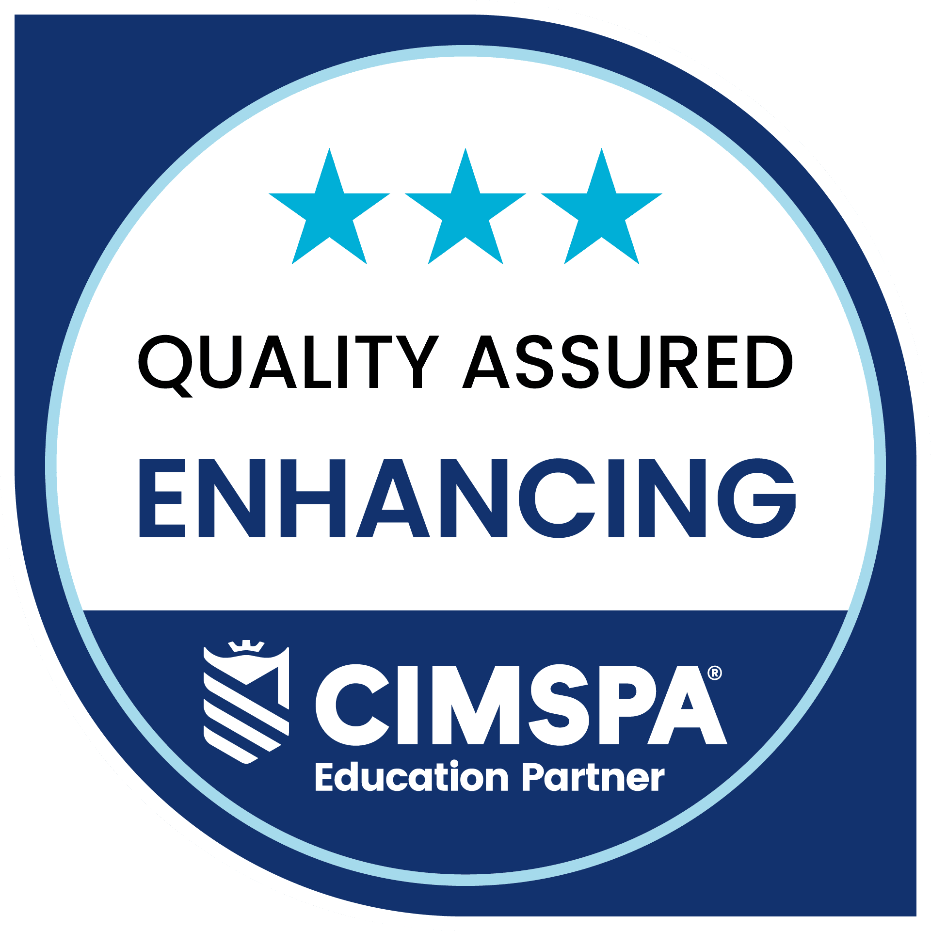 Quality Assured Enhancing badge awarded to The Fitness Group by CIMSPA