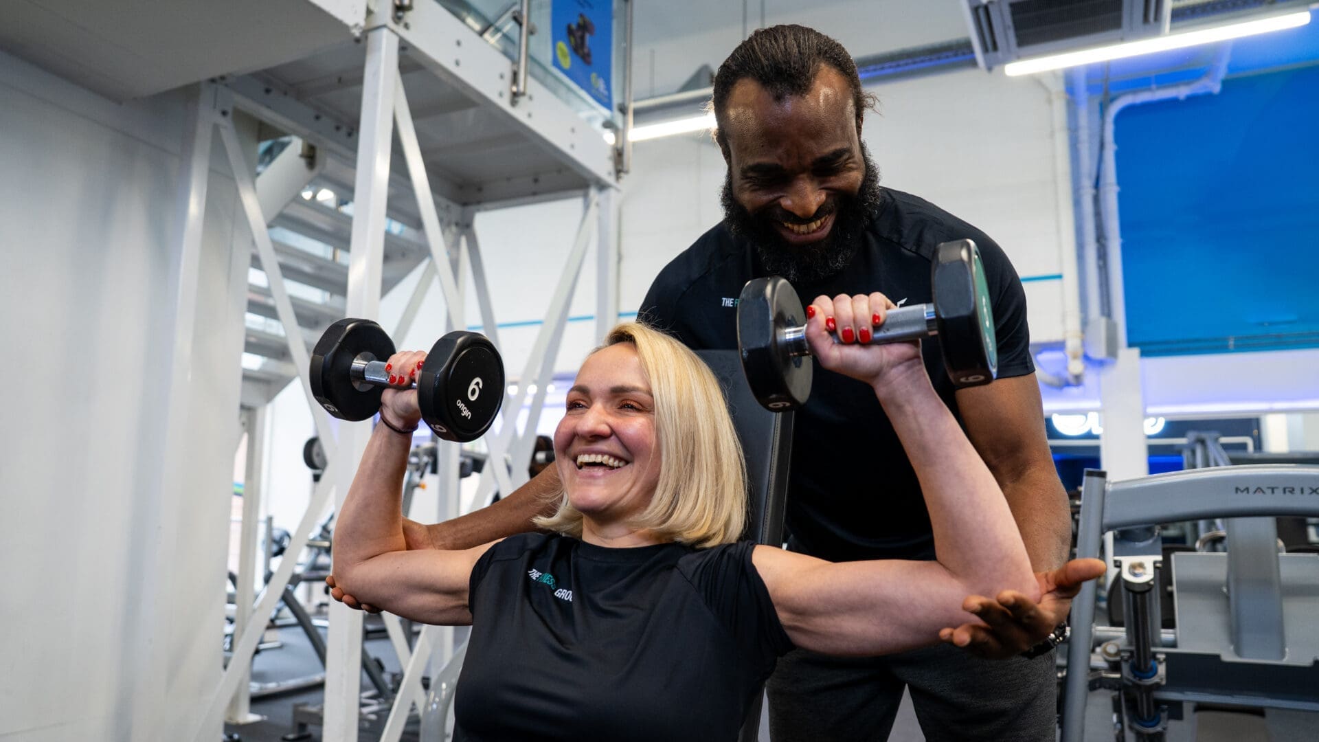 A woman doing her Personal Trainer Course.